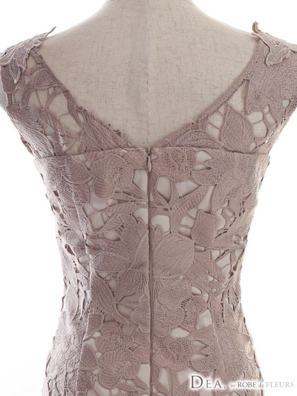 画像11: XS?Lサイズあり【DEA./ディア】ワンピース/ ケミカルレース/ ノースリーブ/ タイト/ ひざ丈/ ミディアムドレス/ キャバドレス【OF08】