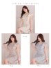 画像15: Lサイズあり【DEA. by ROBE de FLEURS/ディアバイローブドフルール】ワンピース/ 総レース/ パール/ フリル袖/ 袖あり/ 膝丈/ ミディアム/ キャバドレス[OF2]