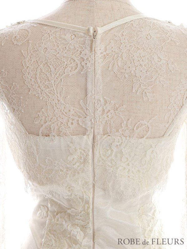 画像15: 【ROBE de FLEURS/ローブドフルール】バストカット/ レース/ ビジュー/ リボン/ 長袖 / 袖あり/ タイト/ ミニドレス/ キャバドレス[OF08]