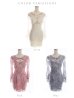 画像15: 【ROBE de FLEURS/ローブドフルール】バストカット/ レース/ ビジュー/ リボン/ 長袖 / 袖あり/ タイト/ ミニドレス/ キャバドレス[OF2]