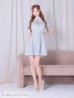 画像7: XSサイズあり【ROBE de FLEURS/ローブドフルール】ツイード/ 襟付きジップ/ フレア/ ミニドレス/ キャバドレス[OF2]