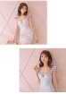 画像5: XSサイズあり【ROBE de FLEURS/ローブドフルール】リボン/ 格子柄/ フリル/ フラワーレース/ ビジュー/ タイト/ ミニドレス/ キャバドレス[OF2]