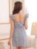 画像7: XSサイズあり【ROBE de FLEURS/ローブドフルール】ラメツイード/ 大粒ビジュー/ フリル/ タイト/ ミニドレス/ キャバドレス[OF2]