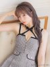 画像5: XSサイズあり【ROBE de FLEURS/ローブドフルール】ツイード/ ジップ/ リボンチョーカー/ キャミソール/ フレア/ ミニドレス/ キャバドレス[OF2]