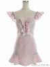 画像14: XSサイズあり【ROBE de FLEURS/ローブドフルール】スプリングツイード/ パール/ フリル/ セットアップ/ ミニドレス/ キャバドレス[OF2]