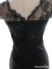 画像11: 【ROBE de FLEURS Glossy/ローブ・ド・フルール グロッシー】スパンコール付きレース/ ノースリーブ/ ストレッチ/ サイドチュール/ タイト/ ミニドレス/ キャバドレス[OF2]