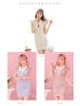 画像15: XSサイズあり【ROBE de FLEURS/ローブドフルール】リボン/ 襟付き/ フリル/ サイドシアー/ ビジュー/ タイト/ ミニドレス/ キャバドレス[OF2]