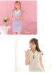 画像5: XSサイズあり【ROBE de FLEURS/ローブドフルール】リボン/ 襟付き/ フリル/ サイドシアー/ ビジュー/ タイト/ ミニドレス/ キャバドレス[OF2]