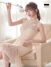 画像1: Lサイズあり【DEA. by ROBE de FLEURS/ディアバイローブドフルール】マーメイド/ ケミカルレース/ ノースリーブ/ ワンピース/ ミモレ丈/ ミディアムドレス/ キャバドレス[OF2] (1)