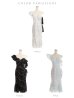 画像15: 【ROBE de FLEURS/ローブドフルール】ドットレース/ マーメイド/ リボン/ アシンメトリー/ タイト/ ひざ丈/ ミディアムドレス/ キャバドレス[OF2]