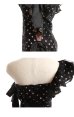 画像14: 【ROBE de FLEURS/ローブドフルール】ドットレース/ マーメイド/ リボン/ アシンメトリー/ タイト/ ひざ丈/ ミディアムドレス/ キャバドレス[OF2]