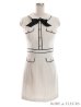 画像27: XS-Lサイズあり【ROBE de FLEURS/ローブドフルール】ツイード/ リボン/ 襟つき/ 台形スカート/ ミニドレス/ キャバドレス[OF2]