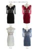 画像21: 【ROBE de FLEURS Glossy/ローブ・ド・フルール グロッシー】レーススリーブ/ 七分袖/ 長袖/ 袖あり/ ウエストシースルー/ ジップ/ タイト/ ミニドレス/ キャバドレス[OF2]