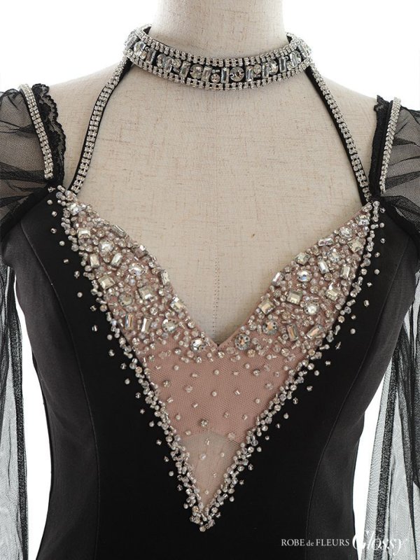 画像9: 【Glossy/グロッシー】アメスリ/ ビジューホルター/ レース/ チュールスリーブ/ 長袖/ 袖あり/ タイト/ ミニドレス/ キャバドレス【HC02】