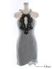 画像14: XSサイズあり【ROBE de FLEURS Glossy/ローブ・ド・フルール グロッシー】ホルターネック/ アメスリ/ バストフラワーモチーフ/ ストレッチ/ タイト/ ミニドレス/ キャバドレス[OF2]