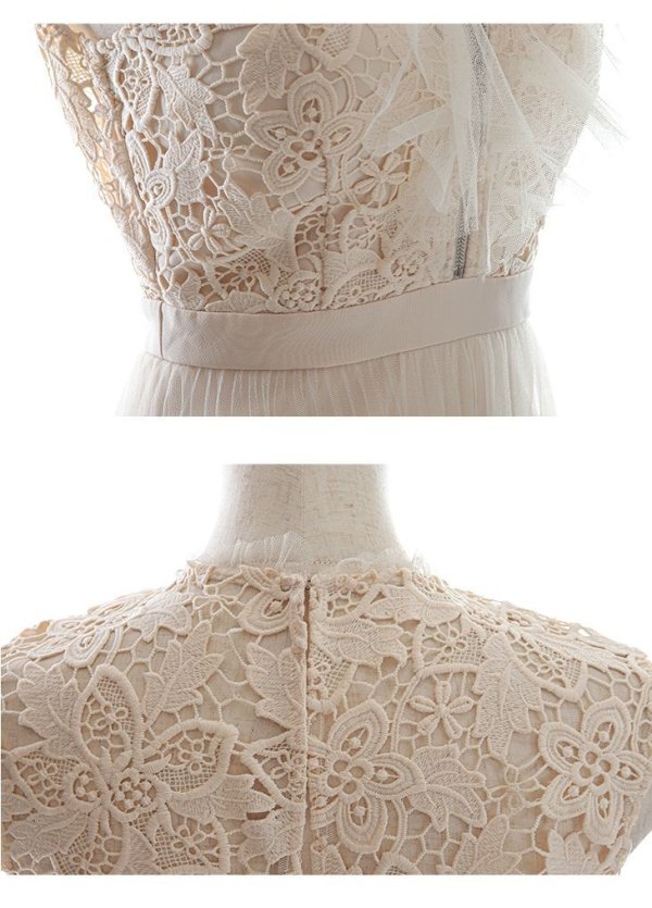 画像14: Lサイズあり【DEA./ディア】ケミカルレース/ チュール/ フロントジップ/ ZIP/ ワンピース/ Aライン/ マキシ丈/ キャバドレス【OF08】