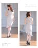 画像6: XS-Lサイズあり【DEA.by ROBE de FLEURS/ディアバイローブドフルール】マーメイド/ ラメツイード/ アシンメトリーフリル/ フロントジップ/ ミディアムドレス/ キャバドレス[OF2]