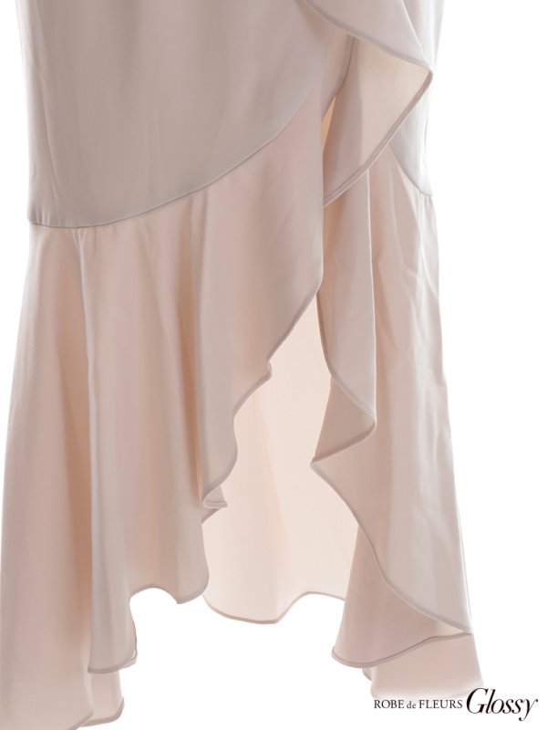 画像13: 【Glossy/グロッシー】マーメイド/ バックレースアップ/ キャミ/ ビジュー/ アシンメトリーフリル/ タイト/ マキシ丈/ キャバドレス【HC02】