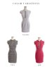 画像24: XSサイズあり【ROBE de FLEURS Glossy/ローブ・ド・フルール グロッシー】スプリングツイード/ ビジュージッパー/ シアー/ ノースリーブ/ タイト/ ミニドレス/ キャバドレス[OF2]