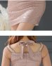 画像8: XSサイズあり【ROBE de FLEURS Glossy/ローブ・ド・フルール グロッシー】ビジューチョーカー/ 長袖/ 袖あり/ ダイヤチュール/ バックリボン/ タイト/ ミニドレス/ キャバドレス[OF2]