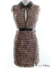 画像34: 【XS-Lサイズあり☆】【ROBE de FLEURS Glossy/ローブ・ド・フルール グロッシー】襟フロントジップ/ ツイード/ ハイウエスト/ レザー/ タイト/ ミニドレス/ キャバドレス[OF2]