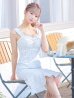 画像11: Lサイズあり【DEA.by ROBE de FLEURS/ディアバイローブドフルール】ラメ入りスプリングニット/ ツイード/ マーメイド/ フリル/ ミディアム丈/ ワンピース/ キャバドレス[OF2]