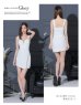 画像11: XSサイズあり【ROBE de FLEURS Glossy/ローブ・ド・フルール グロッシー】フロントジップ/ ビジュー/ ストレッチ/ ビスチェ/ タイト/ ミニドレス/ キャバドレス[OF2]