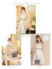 画像15: Lサイズあり【DEA. by ROBE de FLEURS/ディアバイローブドフルール】スプリングツイード/ フレア/ ミディ丈/ ひざ丈/ ミディアムドレス/ ワンピース/ キャバドレス[OF2]