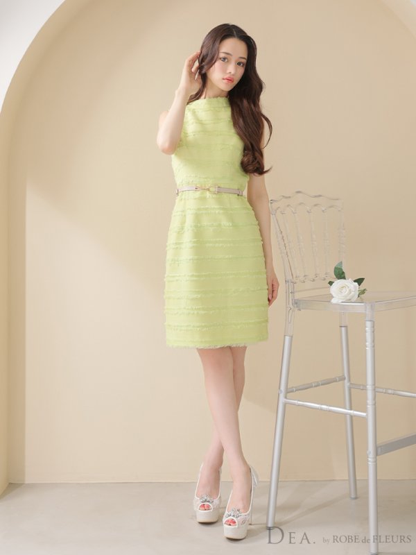 画像39: 門りょうちゃん着用☆XS-Lサイズあり【DEA./ディア】フリンジ/ ベルト/ シンプル/ ワンカラー/ ミニドレス/ キャバドレス【OF08】