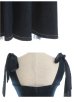 画像34: Lサイズあり【DEA.by ROBE de FLEURS/ディアバイローブドフルール】ショルダーリボン/ チュール/ フレア/ Aライン/ ストレッチ/ ミディアム丈/ ワンピース/ キャバドレス[OF2]