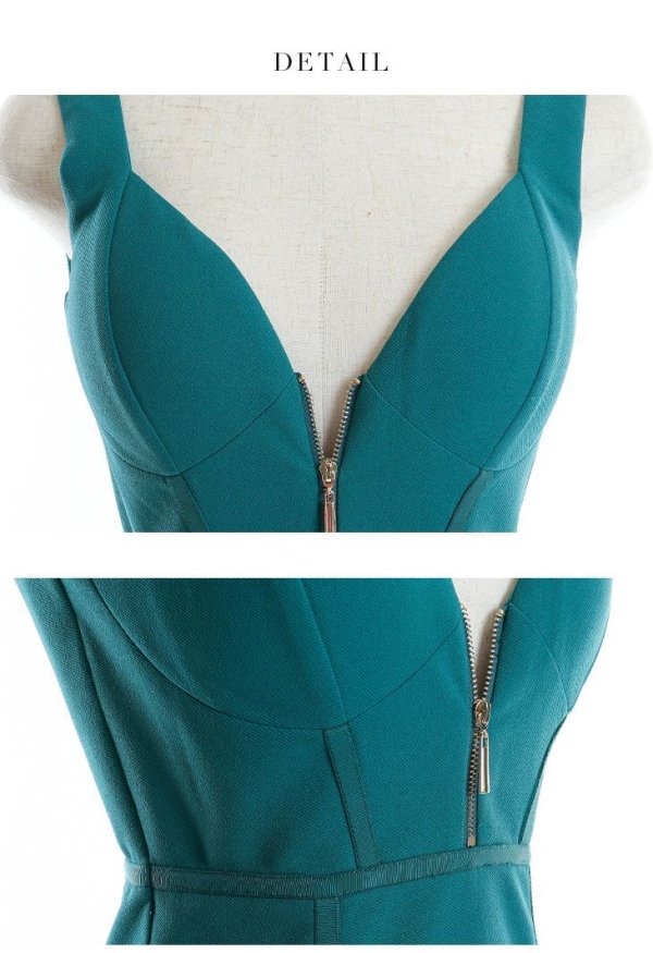 画像32: XSサイズあり【Glossy/グロッシー】バストジッパー/ ワンカラー/ ノースリーブ/ シンプル/ タイト/ ミニドレス/ キャバドレス【HC02】