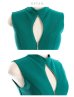 画像22: XS-Lサイズあり【DEA. by ROBE de FLEURS/ディアバイローブドフルール】ベルト/ ジップ/ ノースリーブ/ タイト/ 膝丈/ ミディアムドレス/ キャバドレス[OF2]