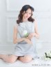 画像4: XS〜Lサイズあり【ROBE de FLEURS/ローブドフルール】レース/ ビジュー/ サマーツイード/ Aライン/ フレア/ ノースリーブ/ ミニドレス/ キャバドレス[OF2]