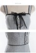 画像22: XS〜Lサイズあり【ROBE de FLEURS/ローブドフルール】 チュールリボン/ ツイード / ノースリーブ/ セットアップ/ ミニドレス/ キャバドレス[OF2]