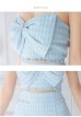 画像33: XSサイズあり【ROBE de FLEURS/ローブドフルール】フロントリボン/ セットアップ/ キャミソール/ ジャガード/ フレア/ ミニドレス/ キャバドレス[OF2]