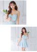 画像16: XSサイズあり【ROBE de FLEURS/ローブドフルール】フロントリボン/ セットアップ/ キャミソール/ ジャガード/ フレア/ ミニドレス/ キャバドレス[OF2]
