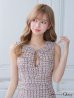 画像18: XS-Lサイズあり【ROBE de FLEURS Glossy/ローブ・ド・フルール グロッシー】ツイード/ ジッパー/ シンプル/ ノースリーブ/ タイト/ ミニドレス/ キャバドレス[OF2]