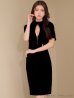 画像30: Lサイズあり【DEA. by ROBE de FLEURS/ディアバイローブドフルール】ベルト/ ジッパー/ 袖付き/ 半袖/ シンプル/ レディ/ ワンピース/ ミモレ丈/ マキシ丈/ ミディアムドレス/ キャバドレス[OF2]