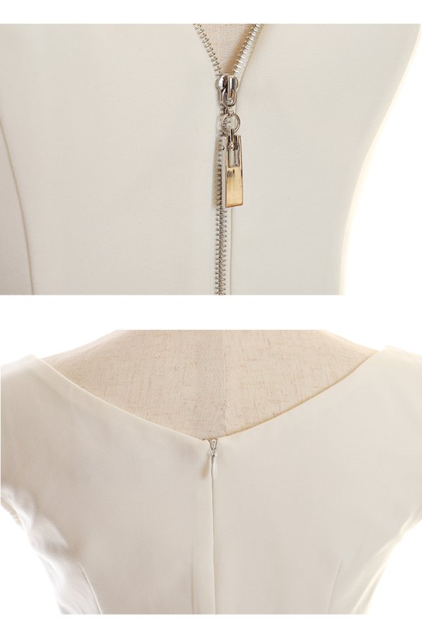 画像13: XSサイズあり☆【Glossy/グロッシー】フロントジップ/ ZIP ワンカラー/ ストレッチ/ タイト/ ミニドレス/ キャバドレス【HC02】