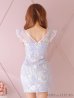 画像18: XSサイズあり【ROBE de FLEURS/ローブドフルール】フラワーレース/ 立体フラワー/ カットデザイン/ ビジュー/ タイト/ ミニドレス/ キャバドレス[OF2]