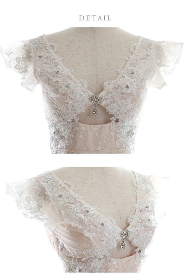 画像13: XSサイズあり【ROBE de FLEURS/ローブドフルール】フラワーレース/ 立体フラワー/ カットデザイン/ ビジュー/ タイト/ ミニドレス/ キャバドレス[OF08]