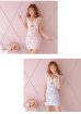 画像16: XSサイズあり【ROBE de FLEURS/ローブドフルール】フラワーレース/ 立体フラワー/ カットデザイン/ ビジュー/ タイト/ ミニドレス/ キャバドレス[OF2]