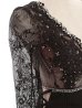 画像15: 【ROBE de FLEURS Glossy/ローブ・ド・フルール グロッシー】レーススリーブ/ 七分袖/ 長袖/ 袖あり/ スパンコール/ サイドリボン/ タイト/ ミニドレス/ キャバドレス[OF2]