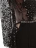 画像16: 【ROBE de FLEURS Glossy/ローブ・ド・フルール グロッシー】レーススリーブ/ 七分袖/ 長袖/ 袖あり/ スパンコール/ サイドリボン/ タイト/ ミニドレス/ キャバドレス[OF2]