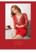 画像11: 【ROBE de FLEURS Glossy/ローブ・ド・フルール グロッシー】レーススリーブ/ 七分袖/ 長袖/ 袖あり/ スパンコール/ サイドリボン/ タイト/ ミニドレス/ キャバドレス[OF2]