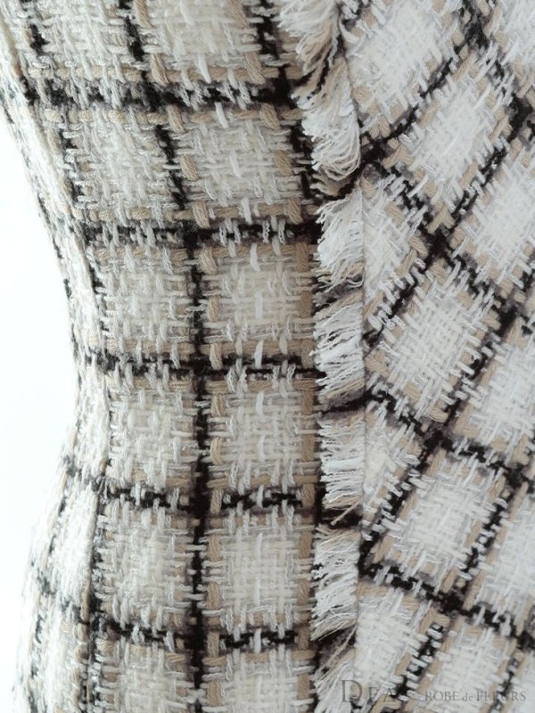 画像11: Lサイズあり【DEA./ディア】ツイード/ シンプル/ ノースリーブ/ タイト/ ミニドレス/ キャバドレス【OF08】