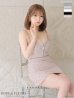 XSサイズあり【ROBE de FLEURS/ローブドフルール】クリスタルビジュー/ フロントジップ/ キャミソール/ ミニドレス/ キャバドレス[OF2]　ピンク