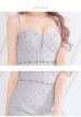 画像13: XSサイズあり【ROBE de FLEURS/ローブドフルール】クリスタルビジュー/ フロントジップ/ キャミソール/ ミニドレス/ キャバドレス[OF2]