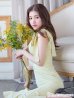画像16: XS-Lサイズあり【DEA. by ROBE de FLEURS/ディアバイローブドフルール】ショルダーリボン/ マーメイド/ ノースリーブ/ ワンカラー/ ミモレ丈/ ミディアムドレス/ キャバドレス[OF2]