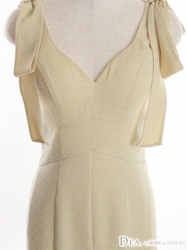 画像29: XS-Lサイズあり【DEA./ディア】ショルダーリボン/ マーメイド/ ノースリーブ/ ワンカラー/ ミモレ丈/ ミディアムドレス/ キャバドレス【OF08】